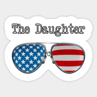 AMERICA PILOT GLASSES THE DAUGHTER Sticker